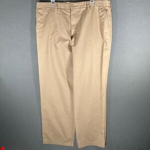 Dockers Mens Khaki Pants Classic Fit D2 Straight Leg Tan Casual Trousers 38x31‎